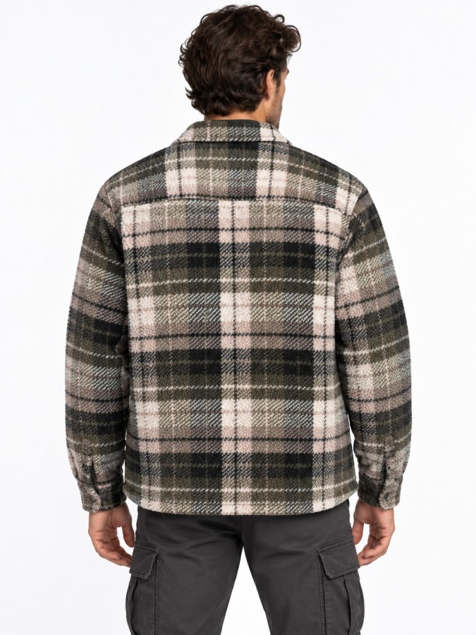 Afbeelding van KS Real Check Teddy Army  - Heren Overshirt  - Kronstadt
